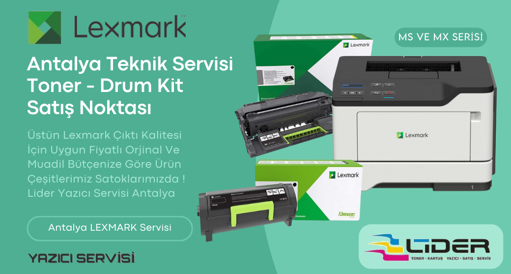 lexmark antalya servisi lexmark yazıcı servisi antalya toner drum lexmark