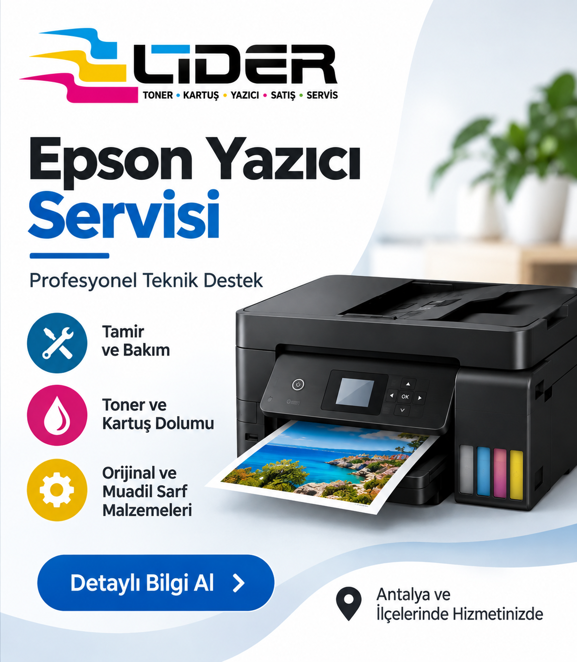  Epson Yazıcı Servisi Antalya